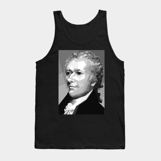 Hamilton in grayscale Tank Top by Alkahfsmart